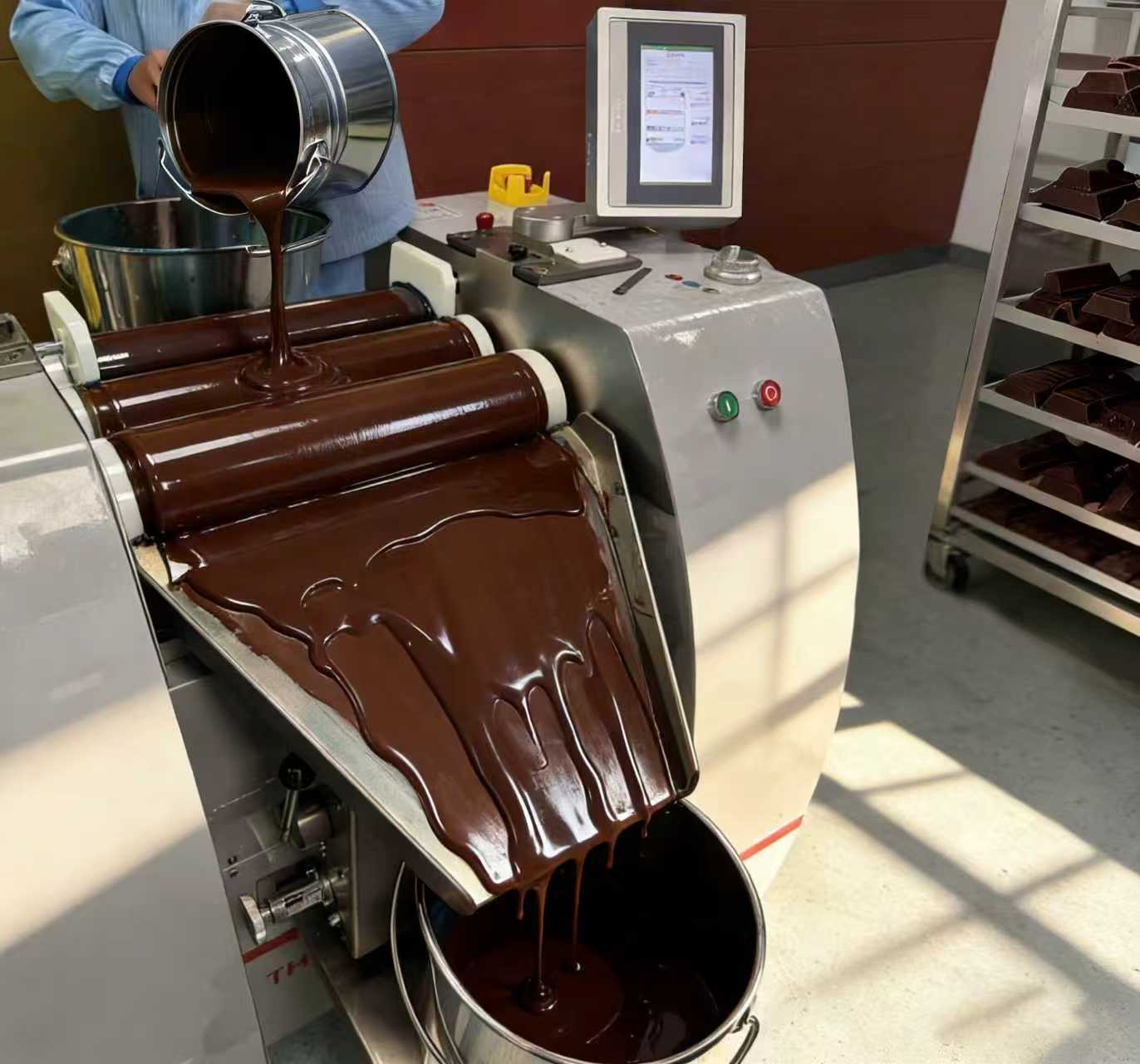 三辊机做巧克力.jpg